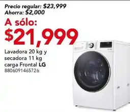 City Club Lg lavadora y secadora carga frontal oferta