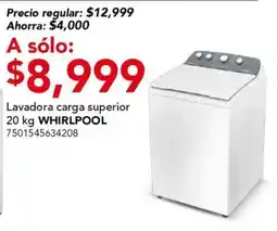 City Club Whirlpool lavadora carga superior oferta