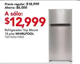 City Club Whirlpool Refrigerador Top Mount oferta