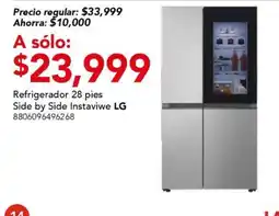 City Club LG Refrigerador 28 pies Side by Side Instaviwe oferta