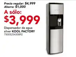 City Club kooll factory dispensador de agua silver oferta