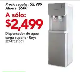 City Club Royal dispensador de agua carga superior oferta