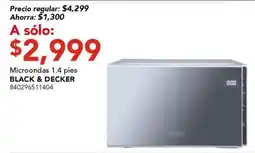 City Club black & decker microondas 1.4 pies oferta