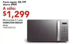 City Club hamilton beach microondas 0.7 pies silver oferta