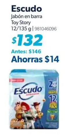 Sam's Club Escudo jabón en barra Toy Story oferta