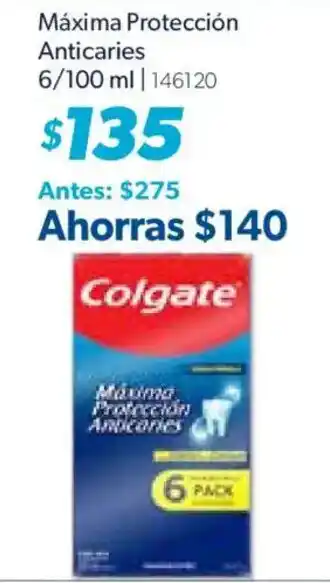 Sam's Club Colgate Máxima Protección Anticaries oferta