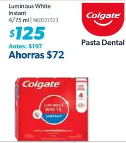 Sam's Club Colgate Luminous White Instant oferta