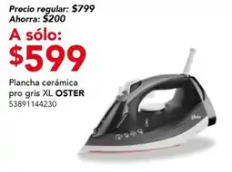 City Club Oster Plancha cerámica pro gris XL oferta