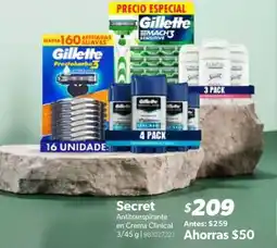 Sam's Club Secret Antitranspirante en Crema Clinical oferta