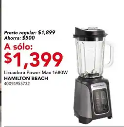 City Club Hamilton Beach Licuadora Power Max 1680W oferta