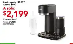 City Club Oster cafetera 4 en 1 negra oferta