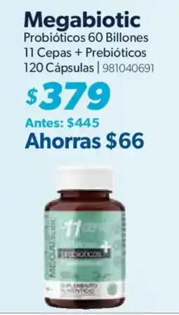 Sam's Club Megabiotic Probióticos 60 Billones oferta