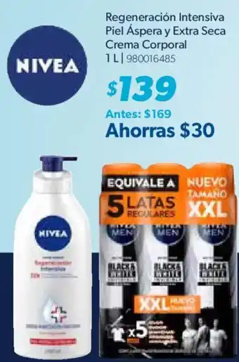 Nivea regeneracion intensiva piel aspera y extra seca crema corporal