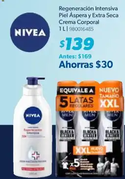 Sam's Club Nivea Regeneracion Intensiva Piel Aspera y Extra Seca Crema Corporal oferta