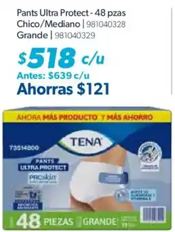 Sam's Club Tena Pants Ultra Protect oferta