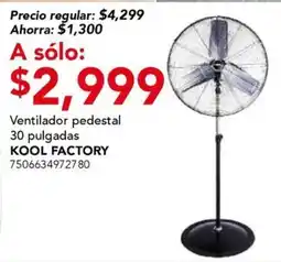 City Club Kool Factory Ventilador pedestal oferta