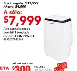 City Club Honeywell aire acondicionado portátil 1 tonelada oferta