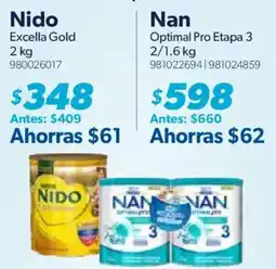 Sam's Club Nido Excella Gold oferta