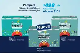 Sam's Club Pampers Pañales Desechables Swaddlers Overnights oferta