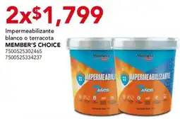 City Club Member's Choice Impermeabilizante oferta