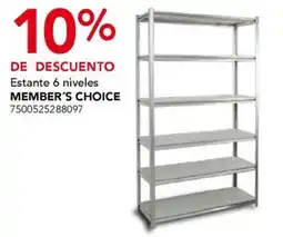 City Club Member's Choice Estante 6 niveles oferta