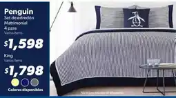 Sam's Club Penguin Set de edredón Matrimonial oferta