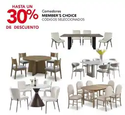City Club Member's Choice comedores oferta