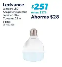 Sam's Club Ledvance Lámpara LED Alta potencia luz fría oferta