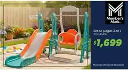 Sam's Club Member's Mark Set de Juegos 3 en 1 oferta