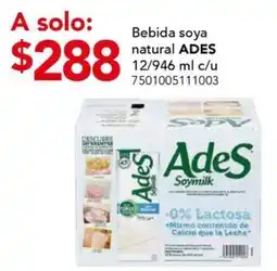 City Club Ades Soymilk oferta