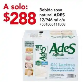 City Club Ades Soymilk oferta