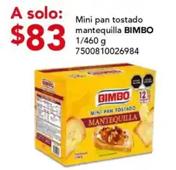 City Club Bimbo mini pan tostado mantequilla oferta