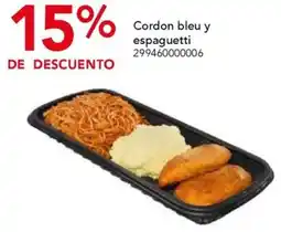 City Club Cordon bleu y espaguetti oferta
