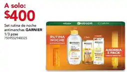 City Club Garnier rutina noche antimanchas oferta