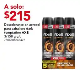 City Club axe desodorante en aerosol para caballero dark temptation oferta