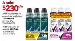 City Club Rexona antitranspirante en aerosol para caballero V8 oferta