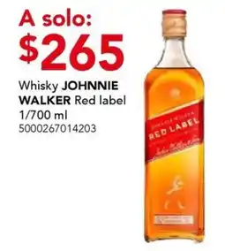 City Club Whisky Johnnie Walker Red label oferta