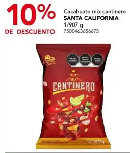 City Club Santa California cacahuete mix cantinero oferta