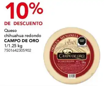 City Club Campo de Oro queso chihuahua redondo oferta