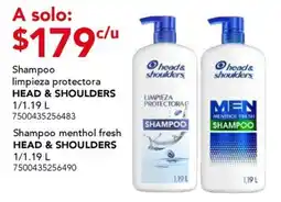 City Club head & shoulders shampoo limpieza protectora oferta
