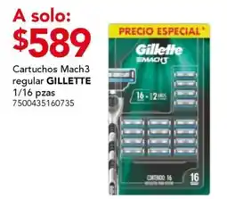 City Club gillette cartuchos mach3 regular oferta