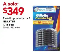 City Club Gillette Prestobarba 3 oferta