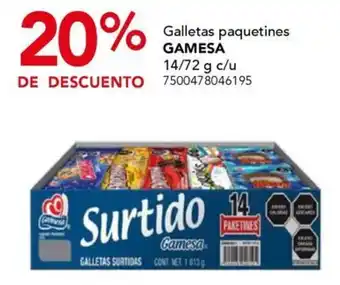 City Club GAMESA Galletas paquetines oferta