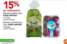 City Club pure harvest manzana golden bolsa manzana red delicious clam oferta