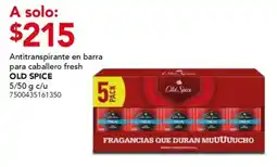 City Club old spice antitranspirante en barra para caballero fresh oferta