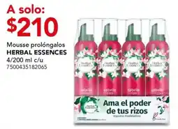 City Club Herbal Essences Mousse prolóngalos oferta