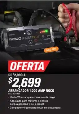 AutoZone Noco arrancador 1,000 amp oferta