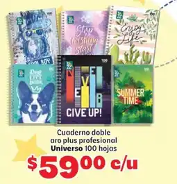 Soriana Mercado Cuaderno doble aro plus profesional oferta