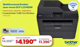 Ofix Brother multifuncional láser mono dcp-l2540dw oferta