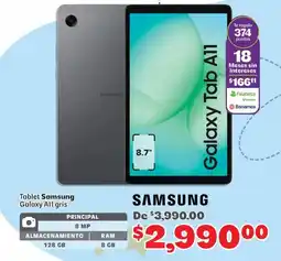 Soriana Mercado Samsung Galaxy Tab A11 oferta